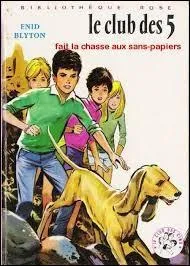 What is the name of Claude's dog in the detective series "The Club of Five"?