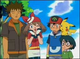Who are Ash's travelling companions in Hoenn league?