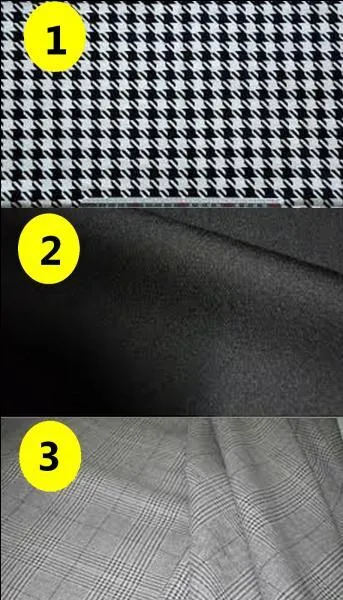 Which of these three fabrics is called houndstooth?