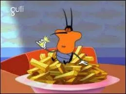 Who thinks most about eating in the cockroaches?