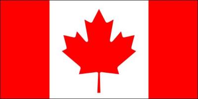 We start right away with the maple leaf flag! This is the flag: