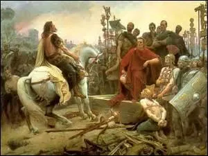 In which city were the Gauls and their leader Vercingetorix defeated?