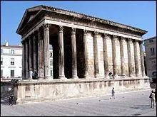Which Gallo-Roman temple can you visit in Nimes?