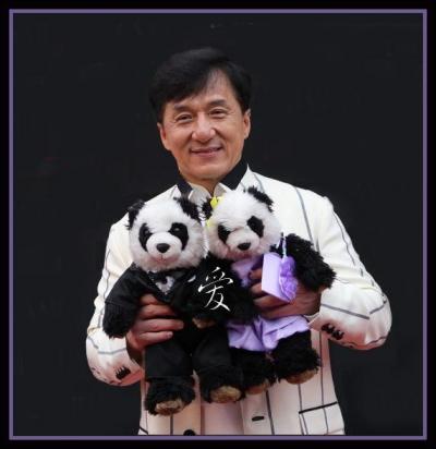 In 2010 Jackie visited a famous toy store in London and bought two pandas - La and Zy who travel with him getting to meet many famous people. This everyone knows - but do you know why they are called La & Zy?