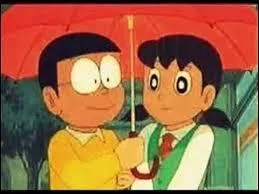 On whom does Nobita have a crush on?