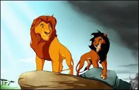 How are Scar and Mufasa related in the animated film The Lion King?