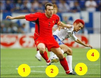 Where is the ball on the picture ?