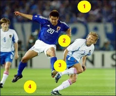Where is the ball on the picture ?