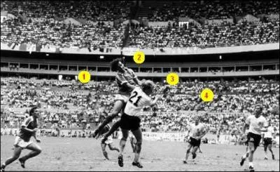 Where is the ball on the picture ?