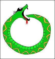 What does the expression C'est le serpent qui mordent la queue mean?