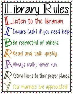 Do we run and play in the library?