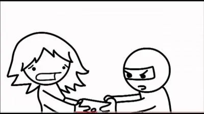 "Somebody help me! I'm being robbed! ""I'll save you! ____ powers activate! "