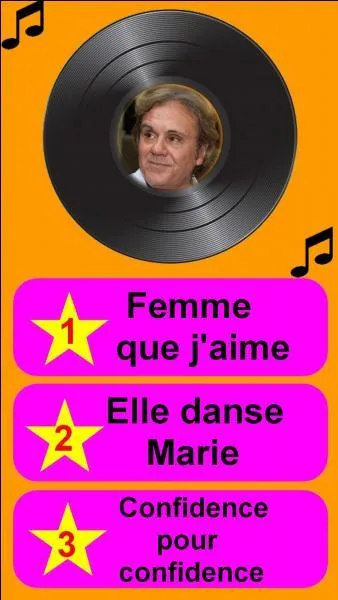 Which song title belongs to this singer?