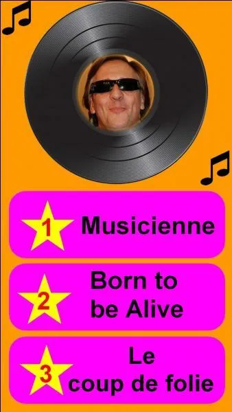 Which song title belongs to this singer?