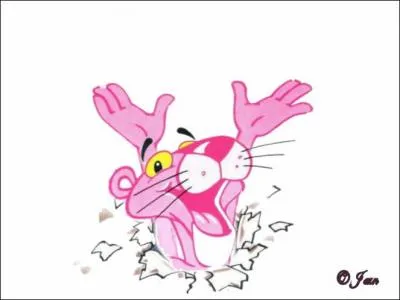 This panther is all pink.
What's the name of this cartoon?