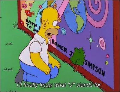 What does the J in Homer J. Simpson stand for?