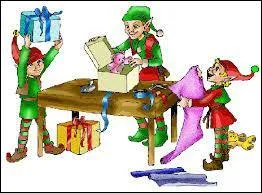 Who helps Santa prepare the presents?