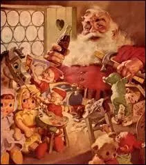 Which famous drinks brand uses Santa Claus for its advertising campaign?