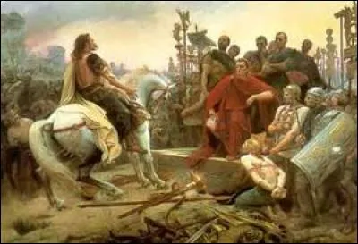 In which city was Vercingetorix defeated by Julius Caesar?