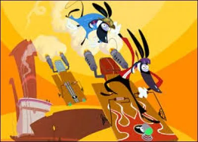 In the Ratz cartoon, which duo of comedians doubles the voices of the two heroes?