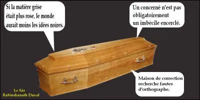 Look closely at the picture! Who is in the coffin?