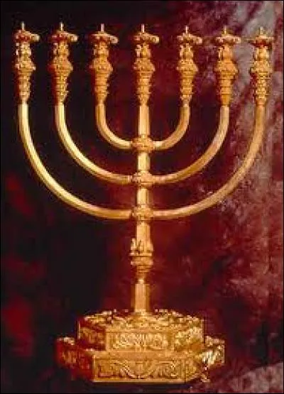 What is the name of the Hebrew 7-branch candelabra?