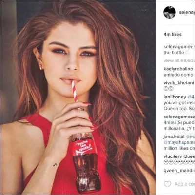 With 4 million followers, Selena Gomez is the queen of :