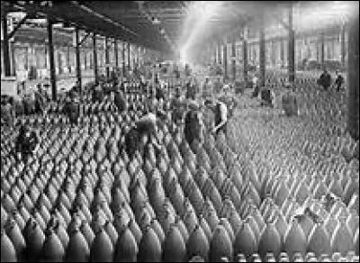 What were the women who took part in the war effort by producing munitions instead of men called?