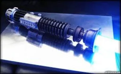 This blue lightsaber belongs to :