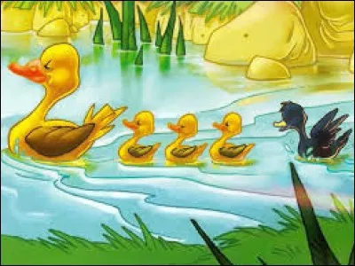 At the end of the famous story of the Ugly Duckling, what happens to the ugly duckling?