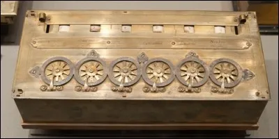 Who invented the first calculating machine?