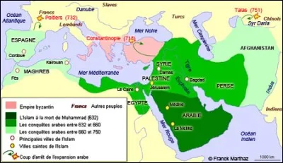 Around the 5th and 6th centuries, which European country was almost entirely invaded by Muslims?
